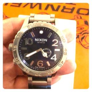 Nixon 51-30 stainless with tide blue